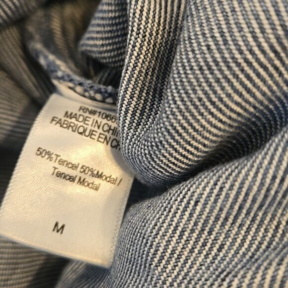 Young Fabulous And Broke Flowy Wide Leg Blue Denim Jeans - Picture 6 of 6